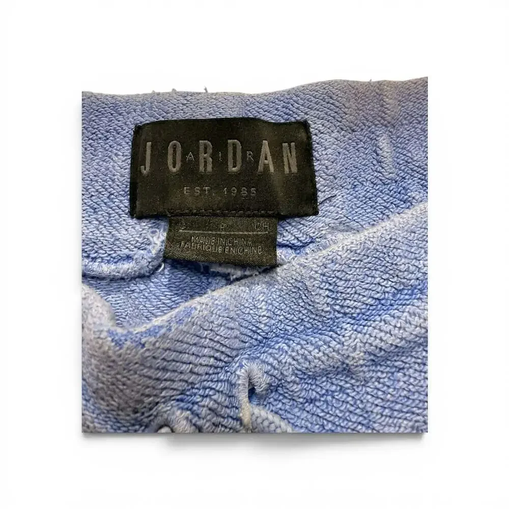 Jordan Brand Washed Diamond Fleece Shorts in Blue